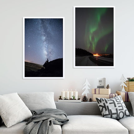 DOAI ART DOAI ART PVC Picture Frame 22.4x34 or 34x8.8 with HD Plexiglas, for Horizontal or Vertical Wall Mounting, Durable, Scratch Resistant, Safe and