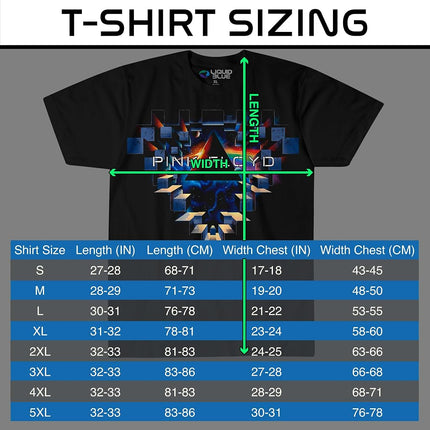 Liquid Blue Men's Pink Floyd Space Window Short Sleeve T-Shirt, Black, Large
