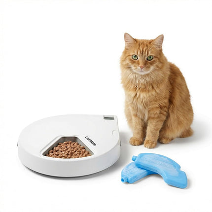 Cat Mate C500 Automatic 5-Bowl Pet Feeder with Dig