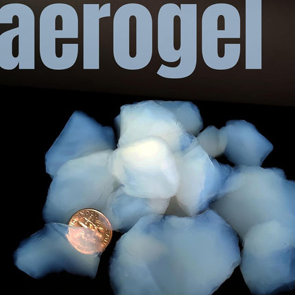 50ml Aerogel Blocks Silica Aerogel Granule Size 5-50mm Frozen Smoke NASA High-Tech Material for Insulation Education
