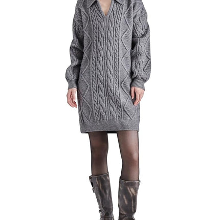 Robe Debbie Steve Madden Apparel pour femme, gris chiné, S