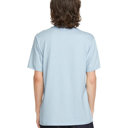 Volcom Men's Euro Logo Short Sleeve Tee, Carolina Blue, Medium
