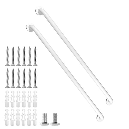 Rackickyer Shower Grab Bar, 2 Pack 39.4 Inch White