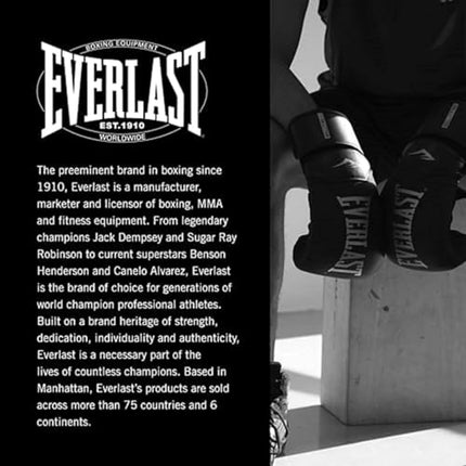 Everlast Elite 2 16oz Boxing Gloves, Gold/Black Boxing Gloves for Bags, Mitt Work & Sparring, Hook and Loop Strap, Ergonomic Grip Bar, Split-Style Foam Combination - Authentic Everlast Gear