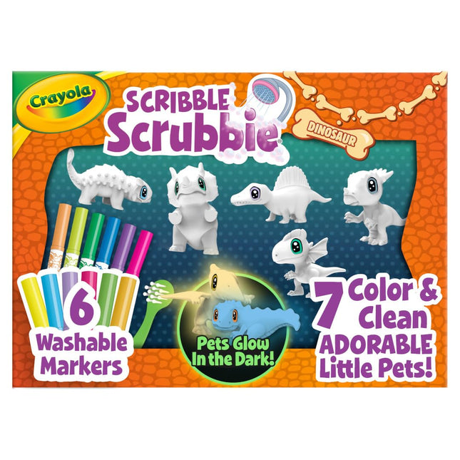 Crayola Scribble Scrubbie Pets Dinosaur Glow Combo