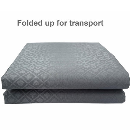 YH Poker 108X60Inch Section of Suited Poker Table Speed Cloth (Gray)