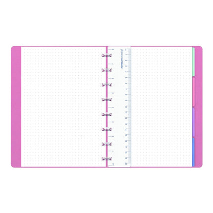 Filofax Refillable Notebook, A5 Size, Classic Pastels Collection, Dotted Paper, 8.25" x 5.75", Rose (B115080U)