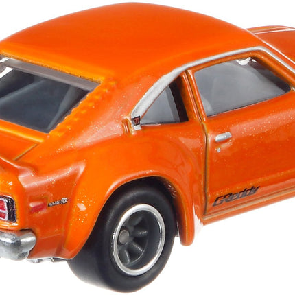 Hot Wheels Japan Serie H Mazda RX-3 Naranja 6 cm (FLC07) Coche de Juguete para Niños