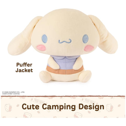 GUND Sanrio Cinnamoroll 10-Inch Plush Toy with Camping Outfit for Ages 1+