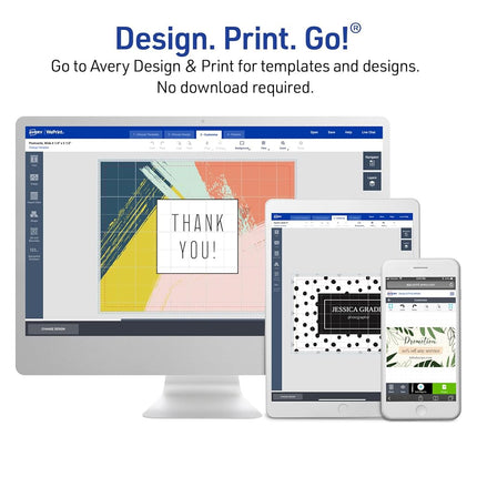 AVERY Printable Small Tent Cards, 2" x 3.5", Two-Sided Printing, Matte White, 2 Pack, 320 Cards Total (5812)