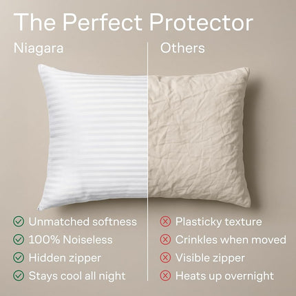 (4 Pack King Zip) - King 4 Pack Pillowcases Protectors Zippered Anti Shrink White Premium 200 300 Thread Count Cotton Sateen Set Hypoallergenic Cases Hotel Quality Covers Encasements