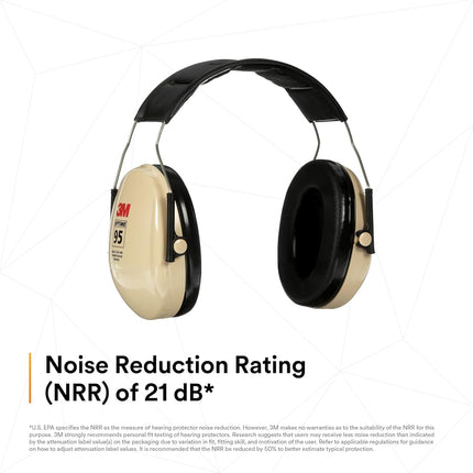 3M Peltor Optime 95 Over-The-Head Earmuffs H6A/V