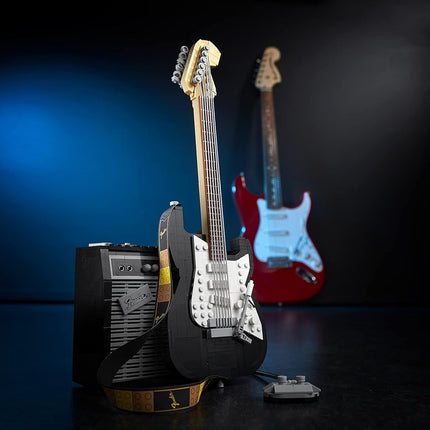 LEGO Ideas Fender Stratocaster DIY Guitar Model Building Set with 65 Princeton Reverb Amplifier & Authentic Accessories, Gifts for Music Lovers, Guitarists, Men, Women, Him and Her 21329