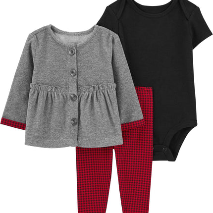3-Piece Mix 'N Match Child/Child Girls Set of Cart
