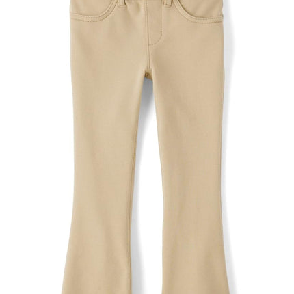 The Children's Place Pantalon évasé en ponte uniforme pour filles, Sable, 12