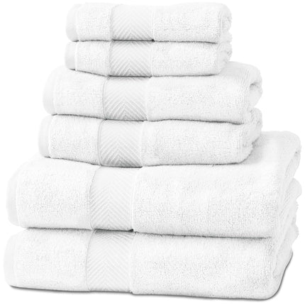 Natureva Bamboo Bath Towels, Set of 6 | Super Abso