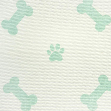 Bone Dry Pet Storage Collection Paw and Bone Print, Small Rectangle, Mint