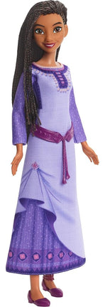 Disney Wish Singing Asha of Rosas Fashion Doll & Star Figure, Posable with Removable Outfit, Sings “This Wish” in English, HPX26