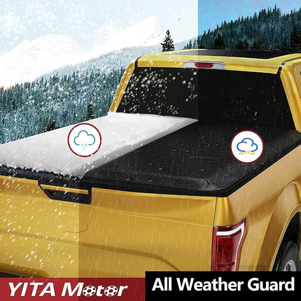 YITAMOTOR Soft Roll Up Truck Bed Tonneau Cover Compatible with 2005-2023 Nissan Frontier(NO México), Fleetside 5 ft Bed