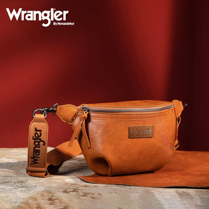 Riñoneras Wrangler para mujer, bolso de cintura, riñoneras de viaje, bandolera para mujer, marrón claro WG82-194LBR