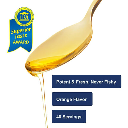 Carlson Labs - The Very Finest Fish Oil 1600 mg Omega-3s Orange Flavor - 6.7 fl. oz.