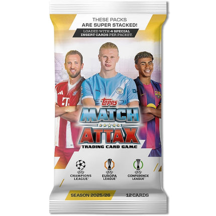 Topps UCC Match Attax 2025/26 - Full Box - Contains 32 Packs of 4 Special Insertion Cards per Pack (12 Cards per Pack)