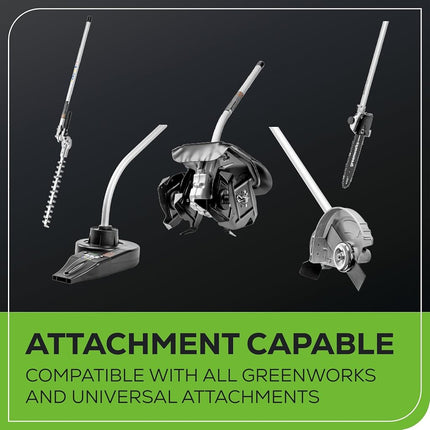 Greenworks 40V 16-Inch Brushless (Attachment Capable) Cordless String Trimmer (Gen 2), 4.0Ah Battery and Charger Included