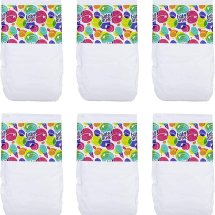 Baby Alive Toy Doll - Diapers Nappy Pack- Includes 6 Drink and Wet Nappies - Super Snacks