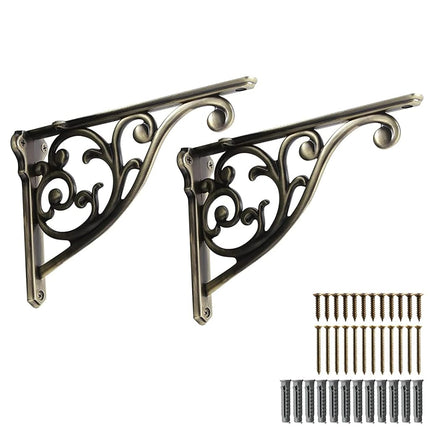 Bronze Shelf Brackets 7.87X56X1.7 Inch 2 Pack Heav