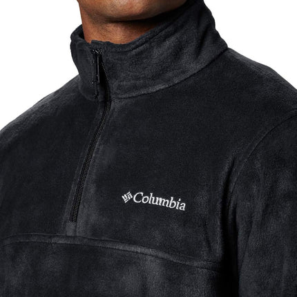 Columbia Men's Steens Mountain Half Zip Fleece Jacket, Black, 2X