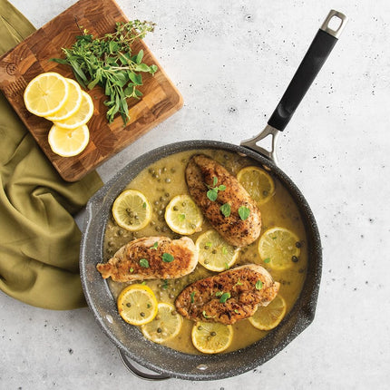 Nordic Ware Verde Ceramic Nonstick 12 Inch Skillet with Lid