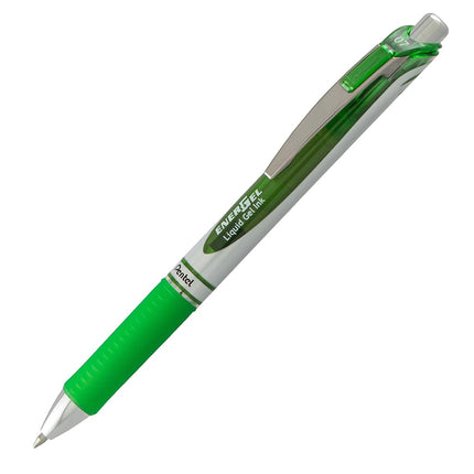 Pentel EnerGel RTX Retractable Liquid Gel Pen, (0.7mm) Medium Line, Metal Tip, Assorted Ink, 10-Pk (BL77BP10M)