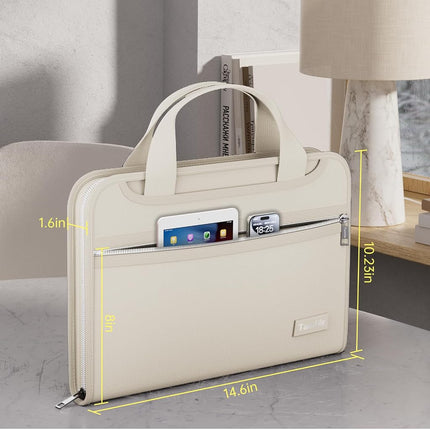 Accordion File Organizer, Fireproof Expanding File Folder with 13 Pockets