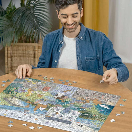 Ravensburger Coastal Cottage 1000 Piece Jigsaw Puzzle for Adults