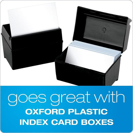 Oxford Ruled Index Cards, 3" x 5", White, 10 Packs of 100 (31EE)