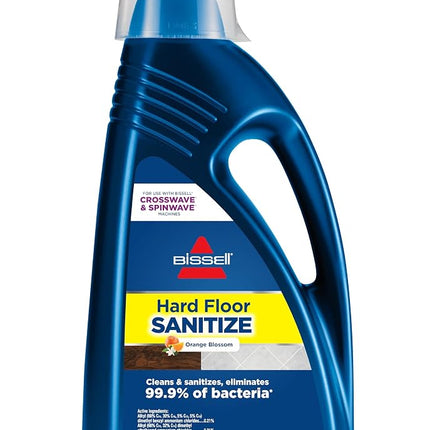 Bissell Hard Floor Sanitize Formula, 2504L, 80 Fl Oz CrossWave & Spinwave, Use on Sealed Hard Floors, Orange Bloosom