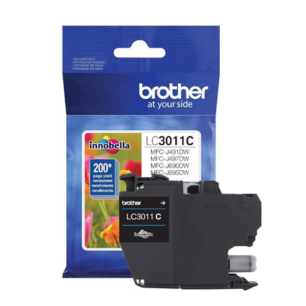 Brother Printer LC3011C Single Pack Standard Cartr