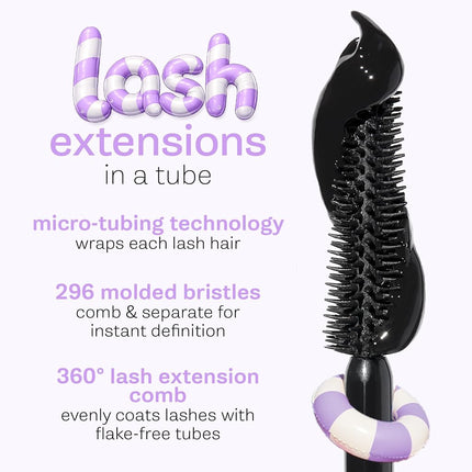 tarte tartelette tubing mascara – Lash Extensions in a Tube, Easy-to-Remove Eye Makeup, Clinically Proven to Volumize & Curl, 24Hr Smudge-Proof Longwear, Vegan & Cruelty-Free, full size, navy
