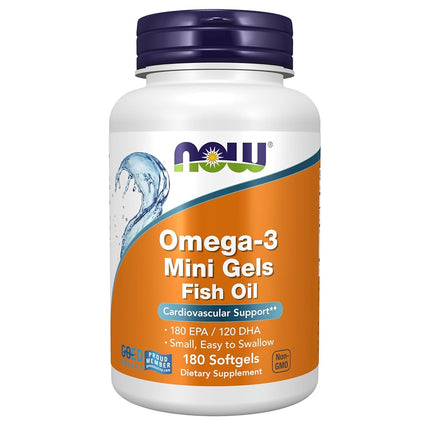 NOW Supplements, Omega-3 Mini Gels, Molecularly Di