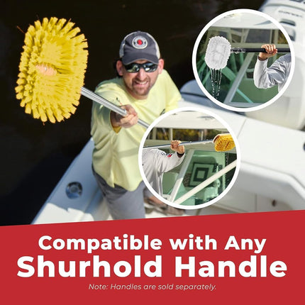Shurhold 960 6" Deck Brush with Soft Yellow Polystyrene Bristles
