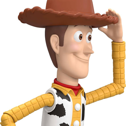 Mattel Disney Pixar Toy Story Woody Action Figure, 23 cm Playscale, Cowboy Sheriff, 14 Articulated Joints, Movie Design, Removable Hat, JKV14