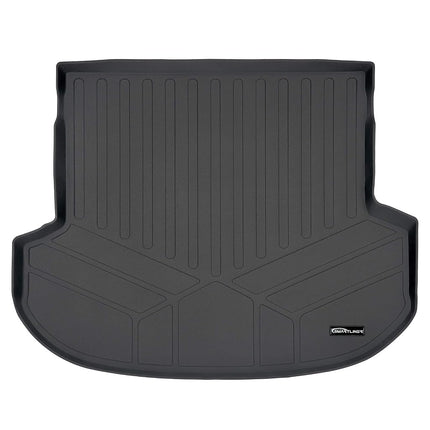 SMARTLINER All Weather Custom Fit Cargo Liner Trunk Floor Mat Black for 2019 Hyundai Santa Fe 5 Passenger Models