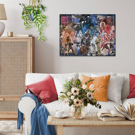 Ravensburger Star Wars Whole Universe 1500 Piece Jigsaw Puzzle | Unique Piece Design | Softclick Technology for Puzzle Enthusiasts