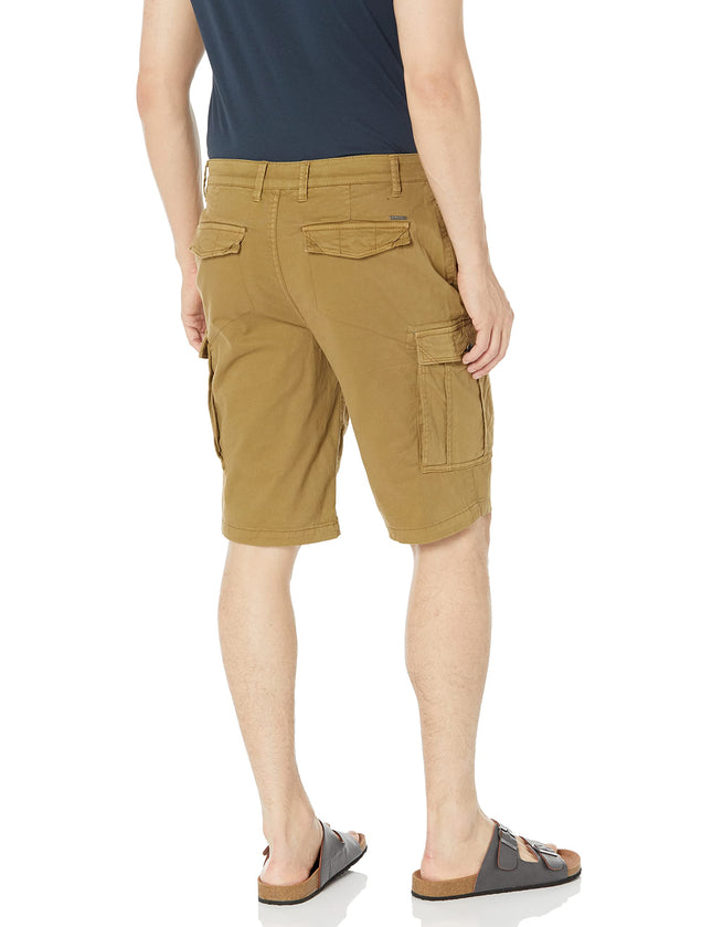 Buffalo David Bitton Men's Flat Front Short, Tannin, 33 Regular