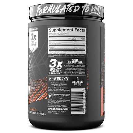EFX Karbolyn Fuel Perormance Carb, 1kg, Orange