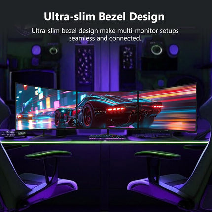 Z-Edge UG27 27-inch Curved Gaming Monitor 16:9 1920x1080 200/144Hz 1ms Frameless LED Gaming Monitor, AMD Freesync Premium Display Port HDMI Build-in Speakers