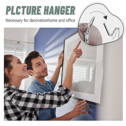 FURHUA 20pcs Super Hook Picture Hangers and Office Pack, Drywall Hooks for Hanging Pictures, Wall Hooks, Picture Hangers, Picture Hanging Kit，Hang Art, Clock, Shelves, Mirrors
