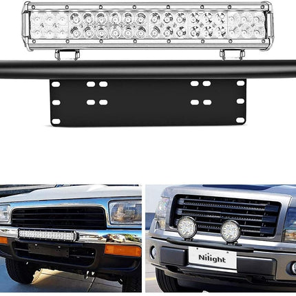 Nilight - 90021B Led Light Bar Mounting Bracket Fr