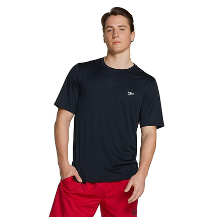 Speedo Men's UV Swim Shirt Basic Easy Short Sleeve Regular Fit