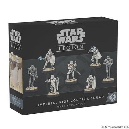 Atomic Mass Games Star Wars Legion Extension d'unité Escouade de Contrôle Anti-Émeute Impériale Jeu de société - 7 figurines